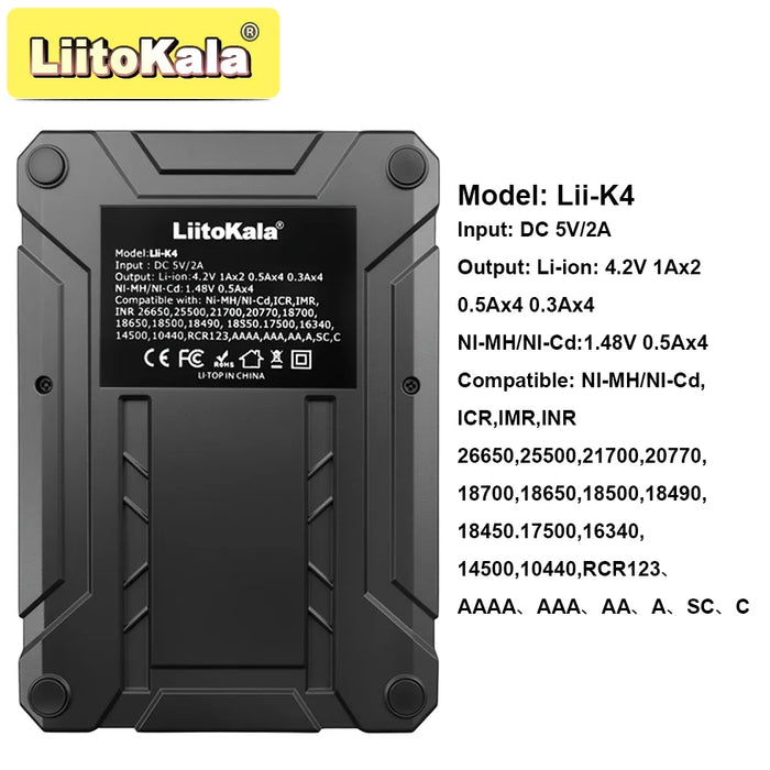 LiitoKala Lii-K4 smart battery charger