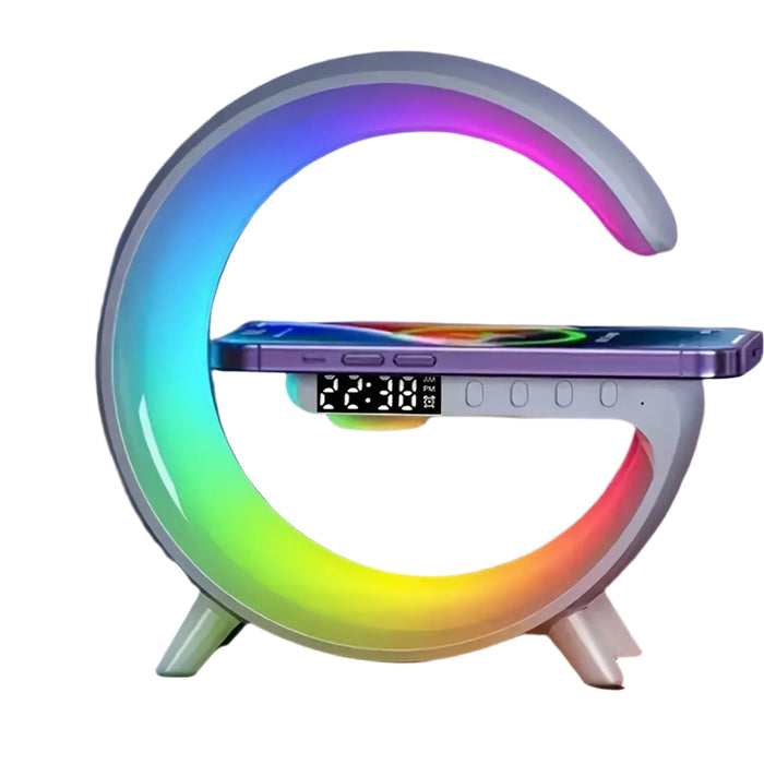 Wireless speaker with fast charging and RGB lighting