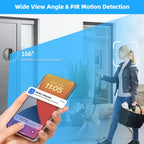 Judas numérique intelligent Wi-Fi avec caméra et sonnette
