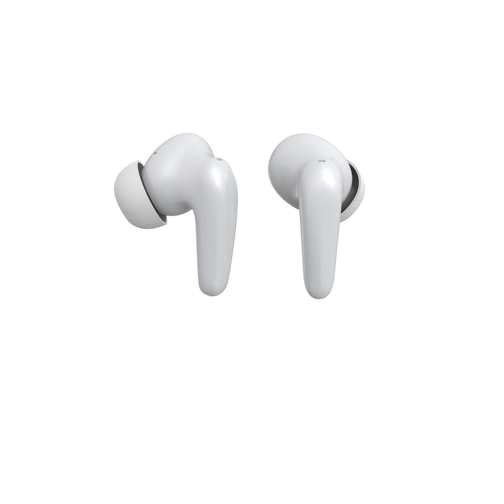 Pearl white and rose gold AIR Focus ANC wireless earbuds
