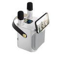 High-power Bluetooth karaoke speaker with two microphones
