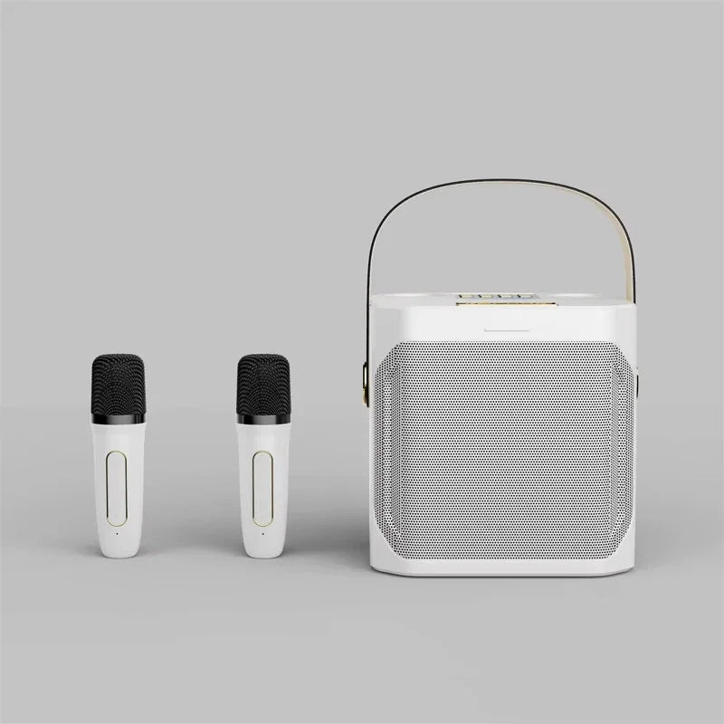 Enceinte Bluetooth de karaoké haute puissance avec deux microphones