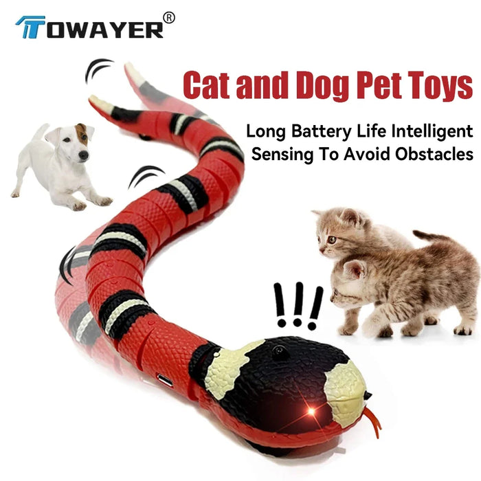 Smart interactive rechargeable snake toy