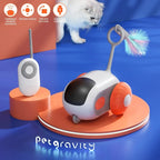 Smart interactive cat toy car