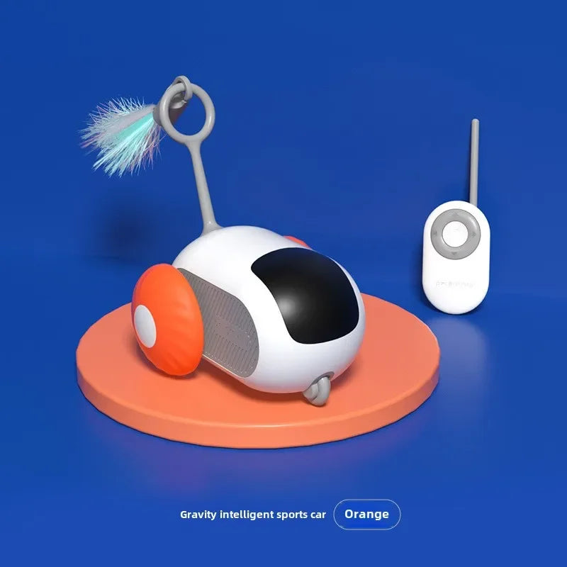 Smart interactive cat toy car