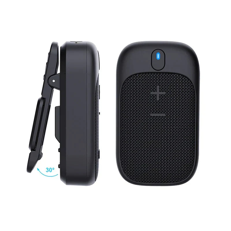 Black water-resistant mini portable Bluetooth speaker