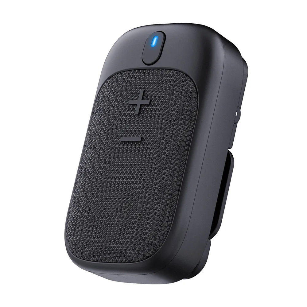 Black water-resistant mini portable Bluetooth speaker