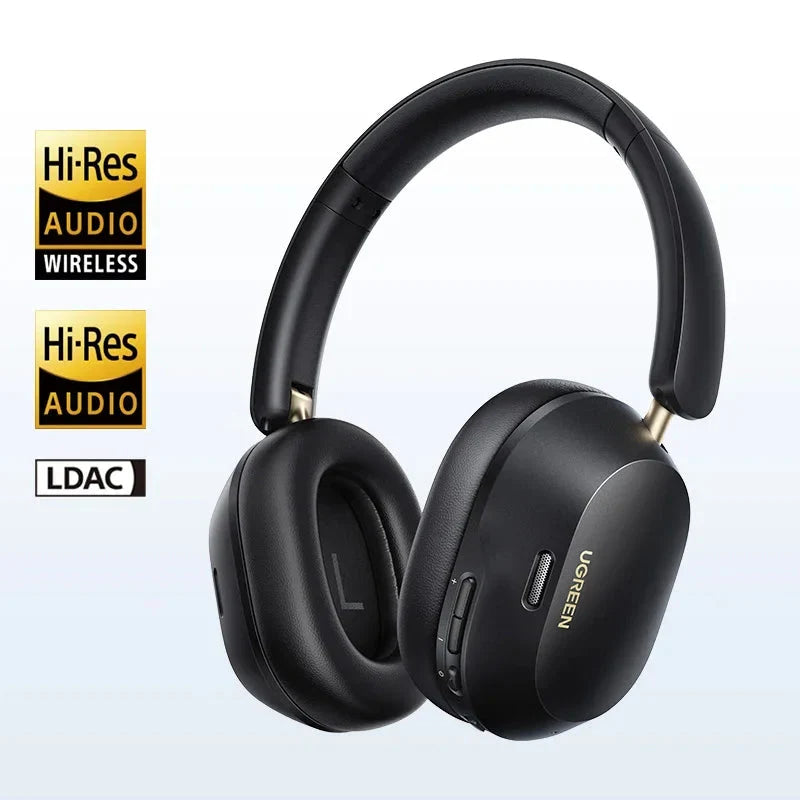 Casque Bluetooth sans fil à arceau, noir