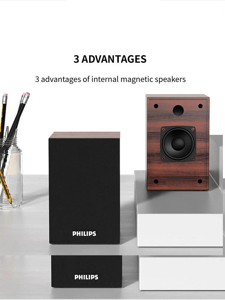 Wooden Bluetooth Speaker Brown-4
