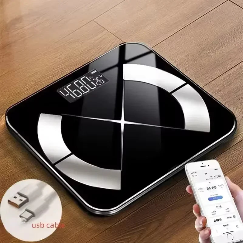 Balance impédancemètre connectée Bluetooth, noire