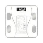 White smart Bluetooth body fat scale