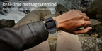 Montre connectée Bluetooth pour homme, noire