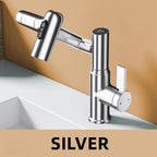 Robinet de lavabo intelligent rotatif avec éclairage LED