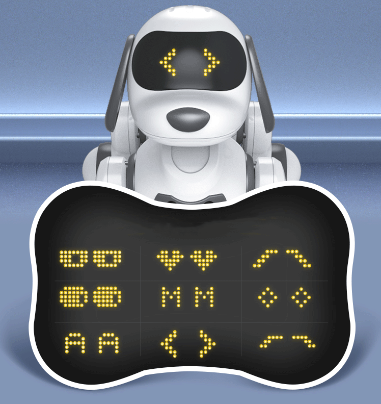 Chiot robot intelligent avec télécommande