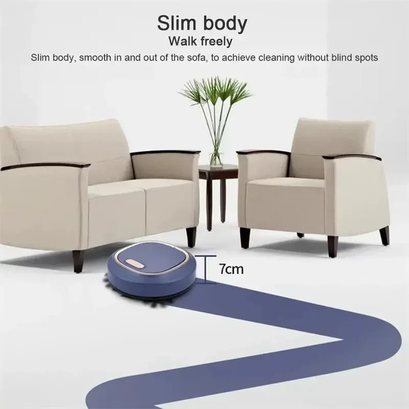Smart mini robot vacuum and mop