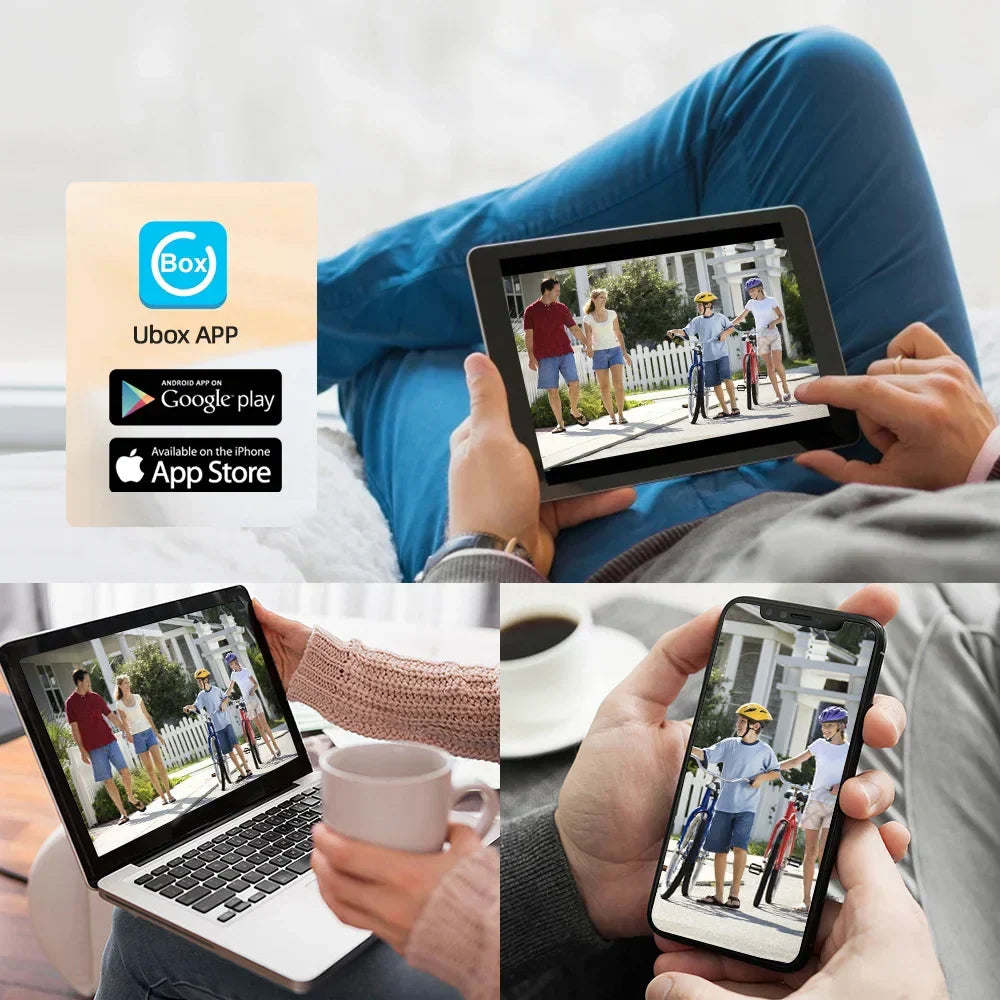 Mini-caméra de sécurité 4G/Wi-Fi pour vidéosurveillance Ultra HD