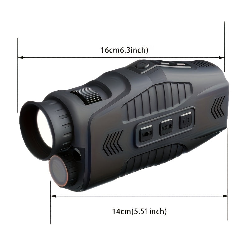 Infrared monocular with 10× digital zoom and LED light