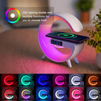 Wireless speaker with fast charging and RGB lighting