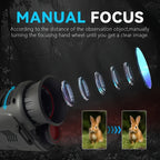 Infrared monocular with 10× digital zoom and LED light
