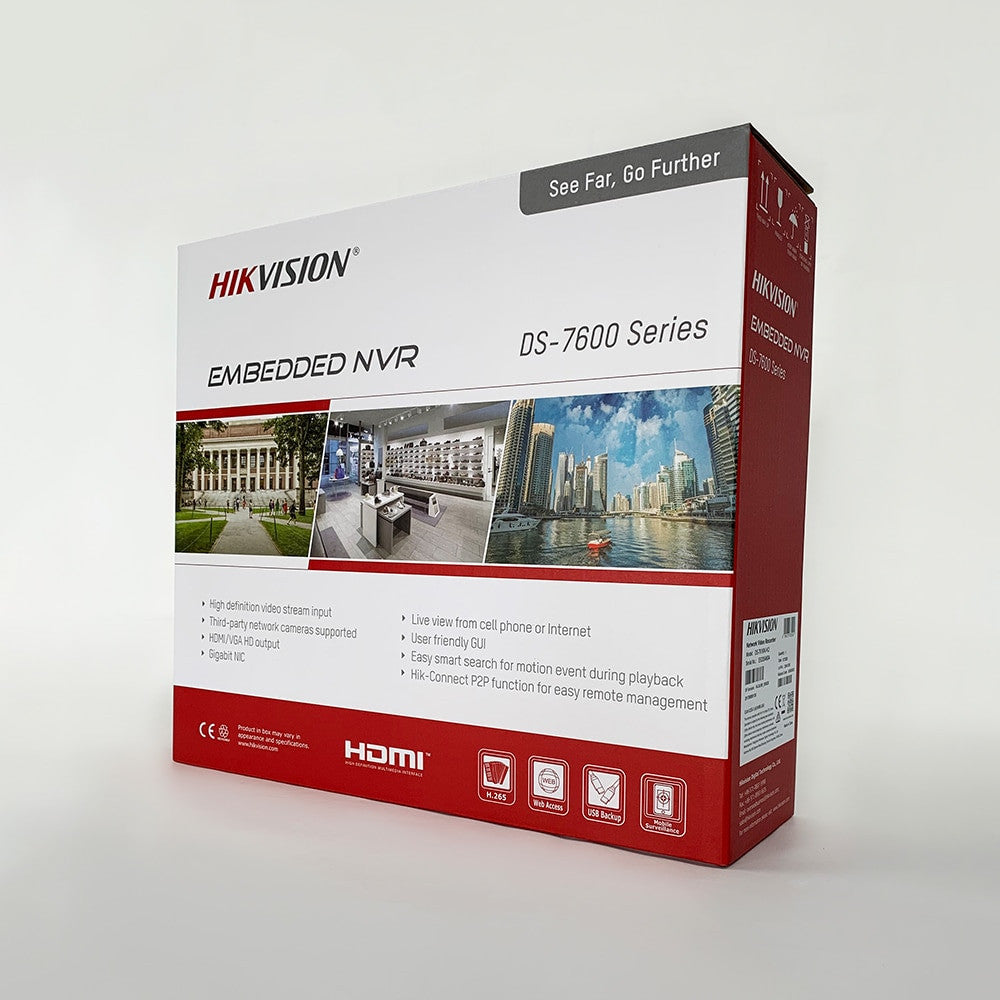 Hikvision 8 MP IP surveillance kit with DS-2CD2385G1-I camera
