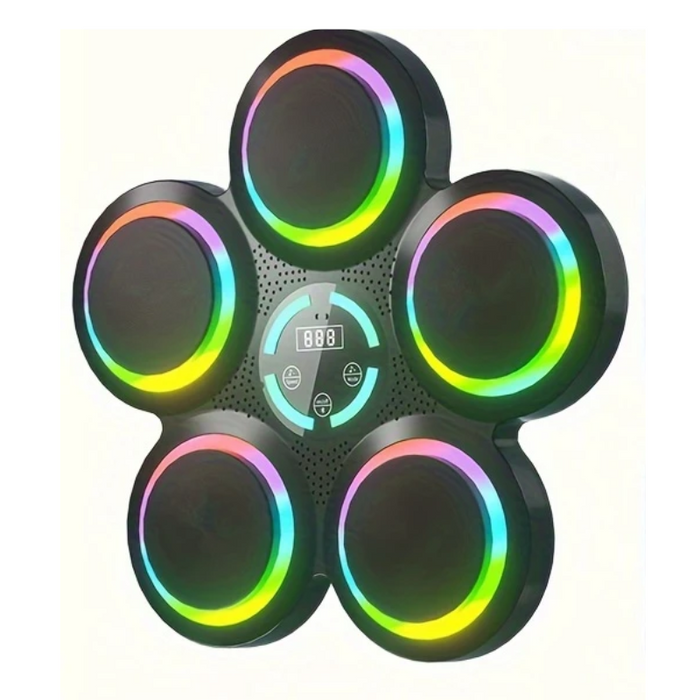Smart music boxing target with gloves