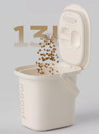Smart vacuum pet food storage container