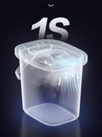 Smart vacuum pet food storage container